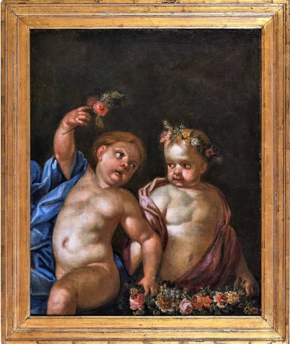 Antiquités - Allegory of Love - Italian school of  the 17th century